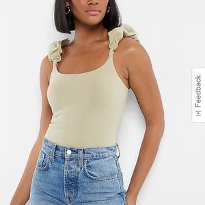 Express Ruffled Strap Bodysuit